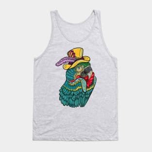 Steampunk Macaw Tank Top